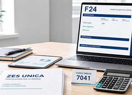 Bonus aggiuntivo ZES Unica: istituito il codice tributo 7041