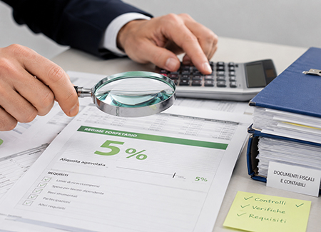 Aliquota al 5% nel regime forfetario e controlli sui requisiti