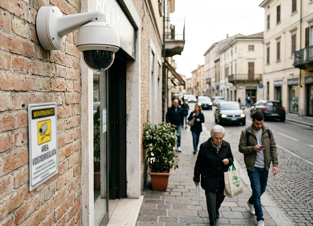 Videosorveglianza privata e spazi pubblici, qual è il limite